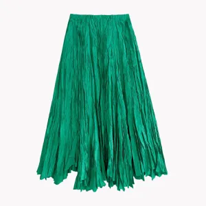 Pre Order:  Pleated Loose-Fit Full Skirt