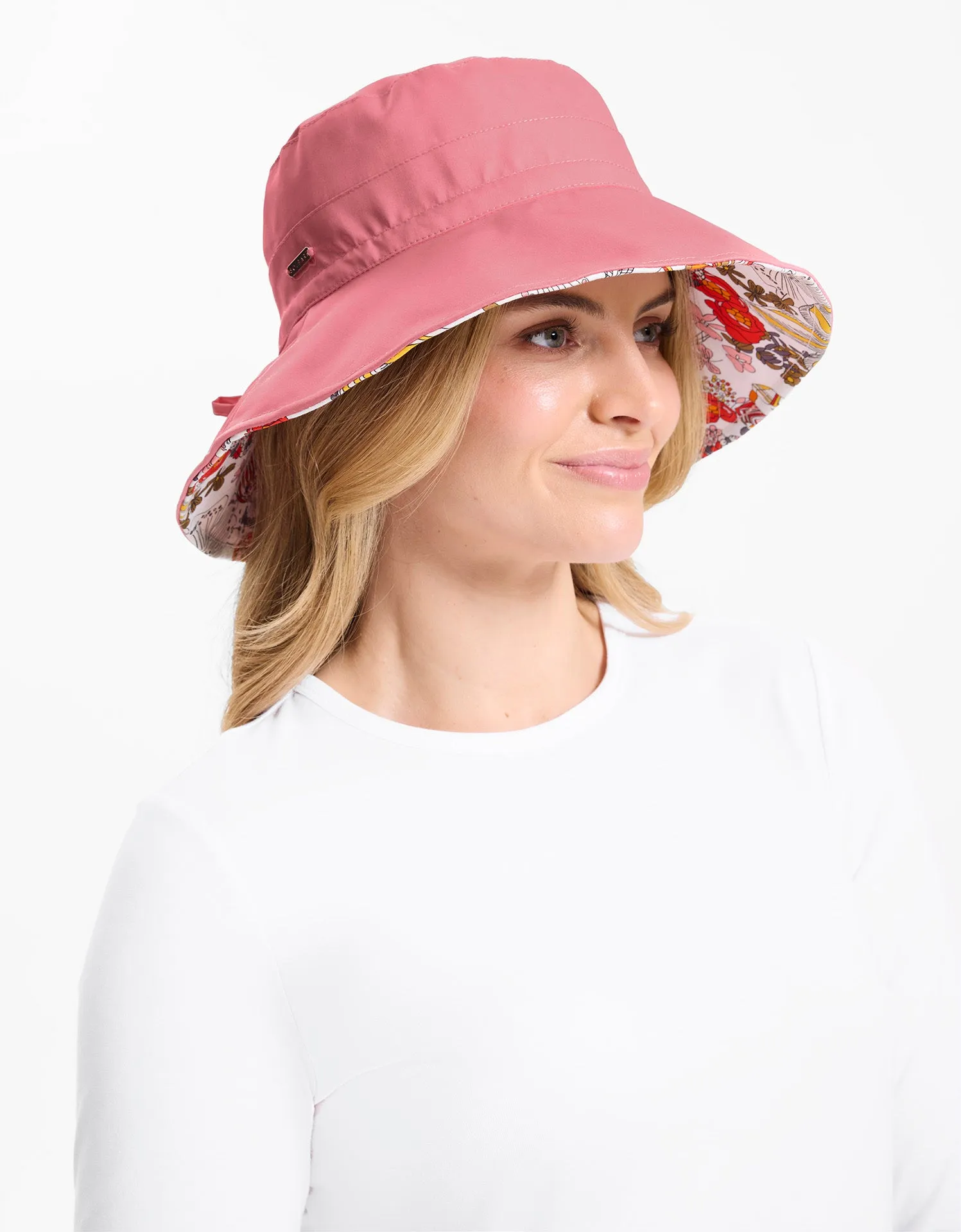 Reversible Wide Brim Printed Hat UPF 50 