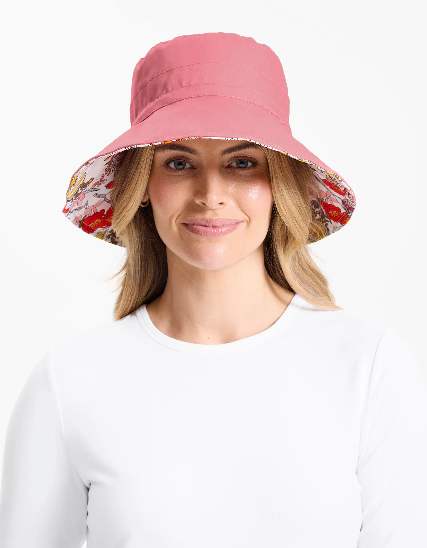 Reversible Wide Brim Printed Hat UPF 50 