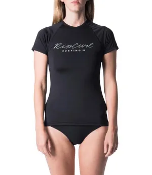 Ripcurl Rosewood Womens Short Sleeve UV Tee (2019) - Black