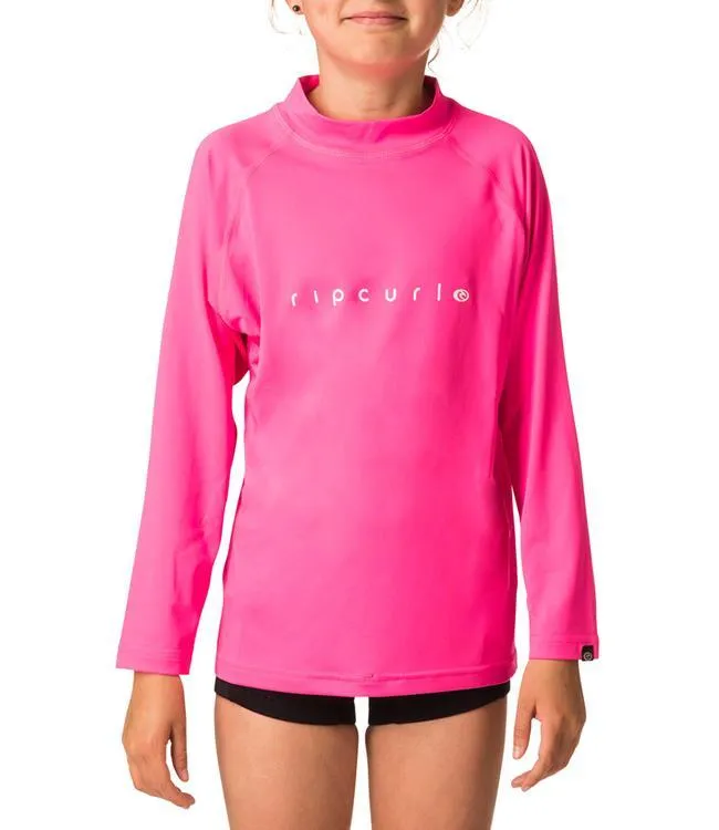 Ripcurl Sunny Rays Girls Long Sleeve UV Tee (2018) - Pink