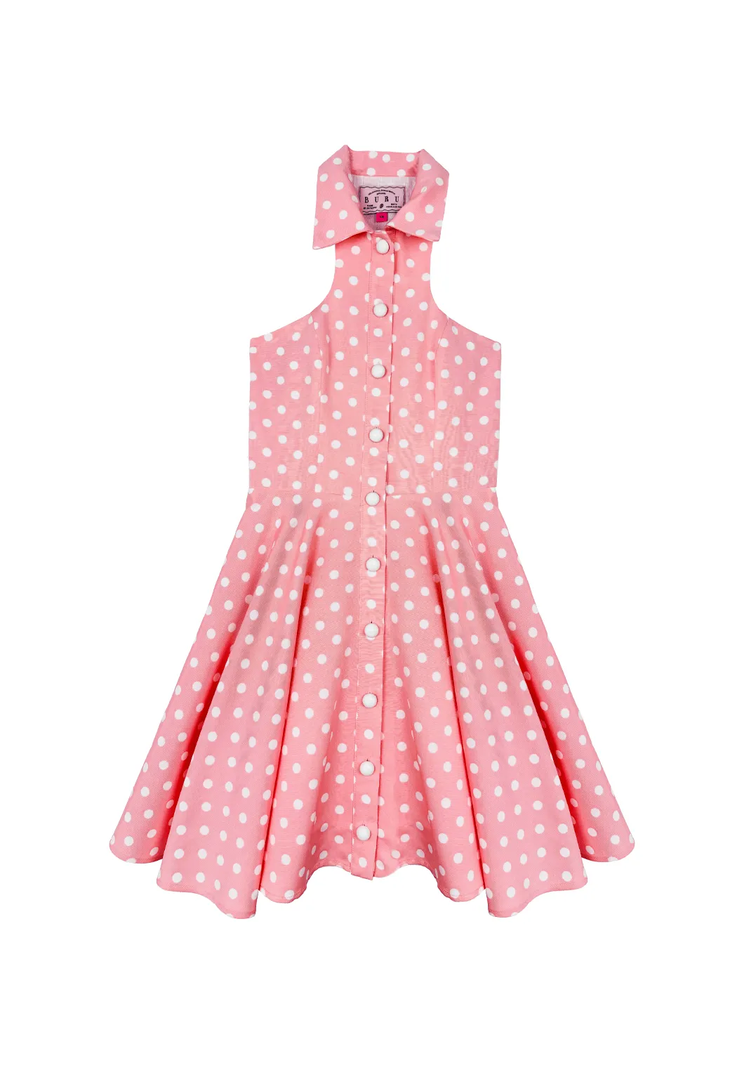 SAMPLE - Buru x Kelly Golightly Betty Dress - Coral Dot