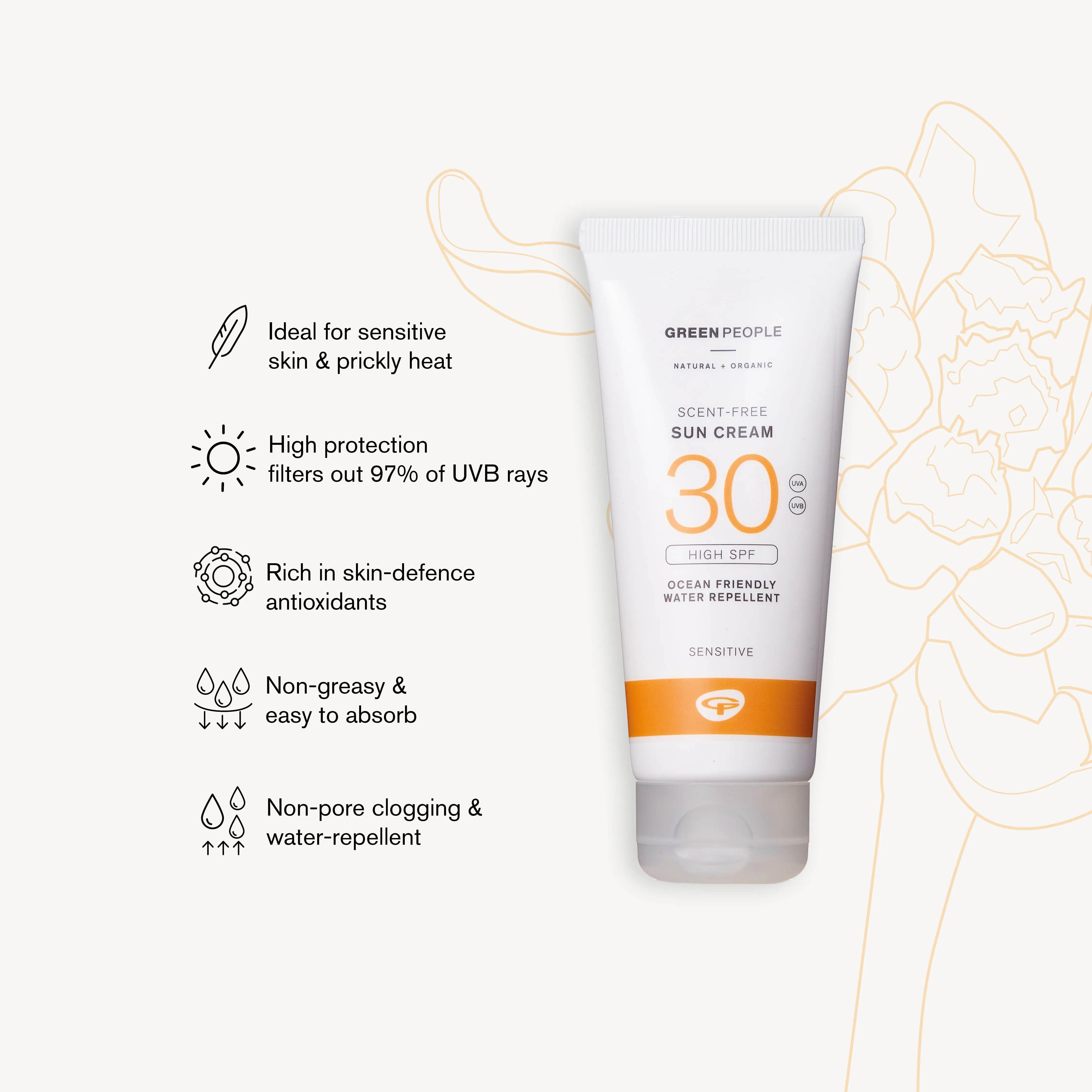 Scent Free Sun Cream - SPF30 100ml