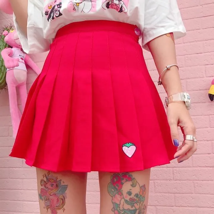 Strawberry Tennis Skirt