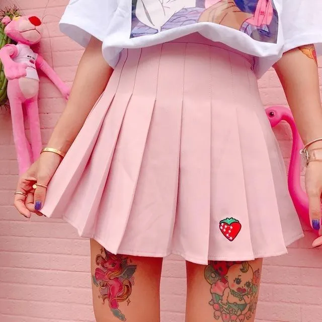 Strawberry Tennis Skirt