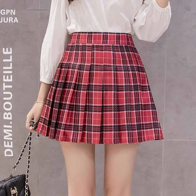 Tartan Plaid School Girl Skirt