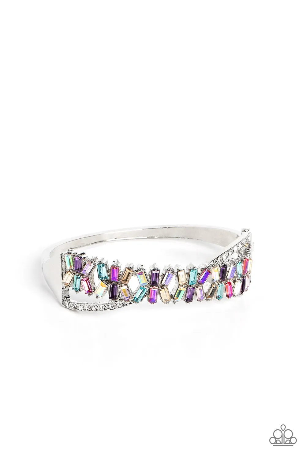 Timeless Trifecta Multi Colored Rhinestone Bracelet - Paparazzi Accessories