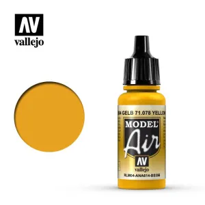 Vallejo 71078 Model Air Yellow RLM04 Acrylic Paint 17ml