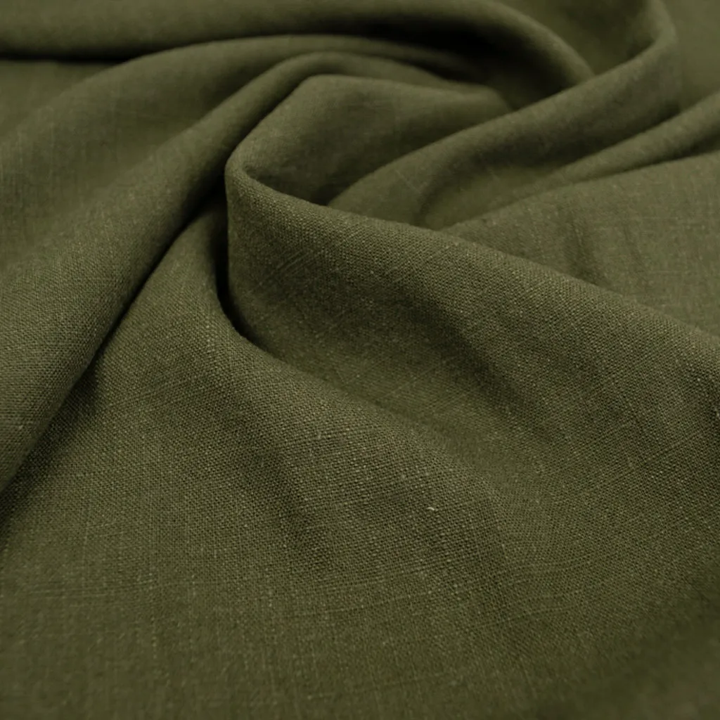 Viscose Linen Noil - Lizard Green