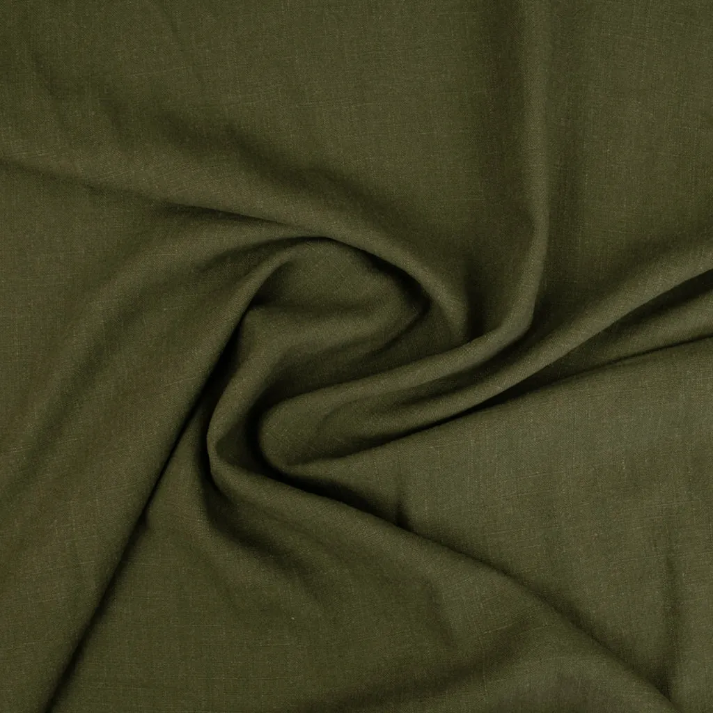 Viscose Linen Noil - Lizard Green