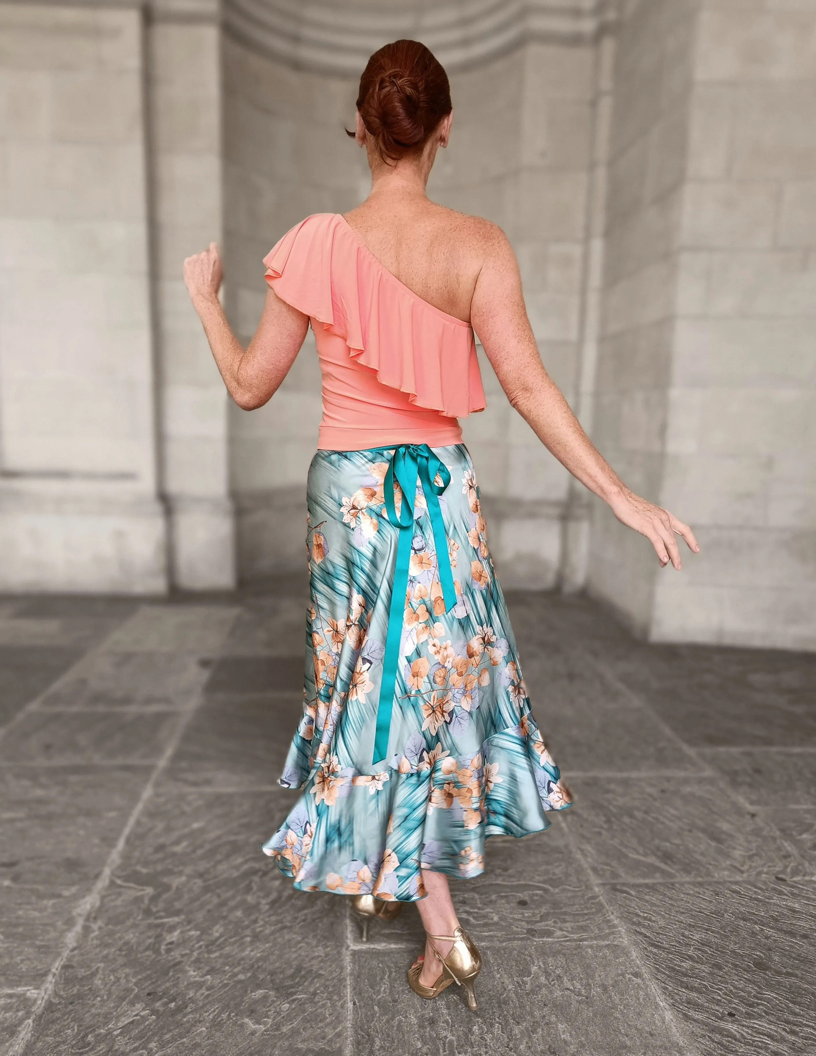 Wrap Satin Skirt